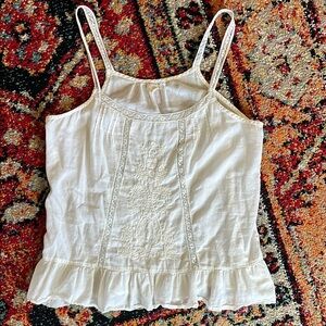 Sweet Aerie White Embroidered Top